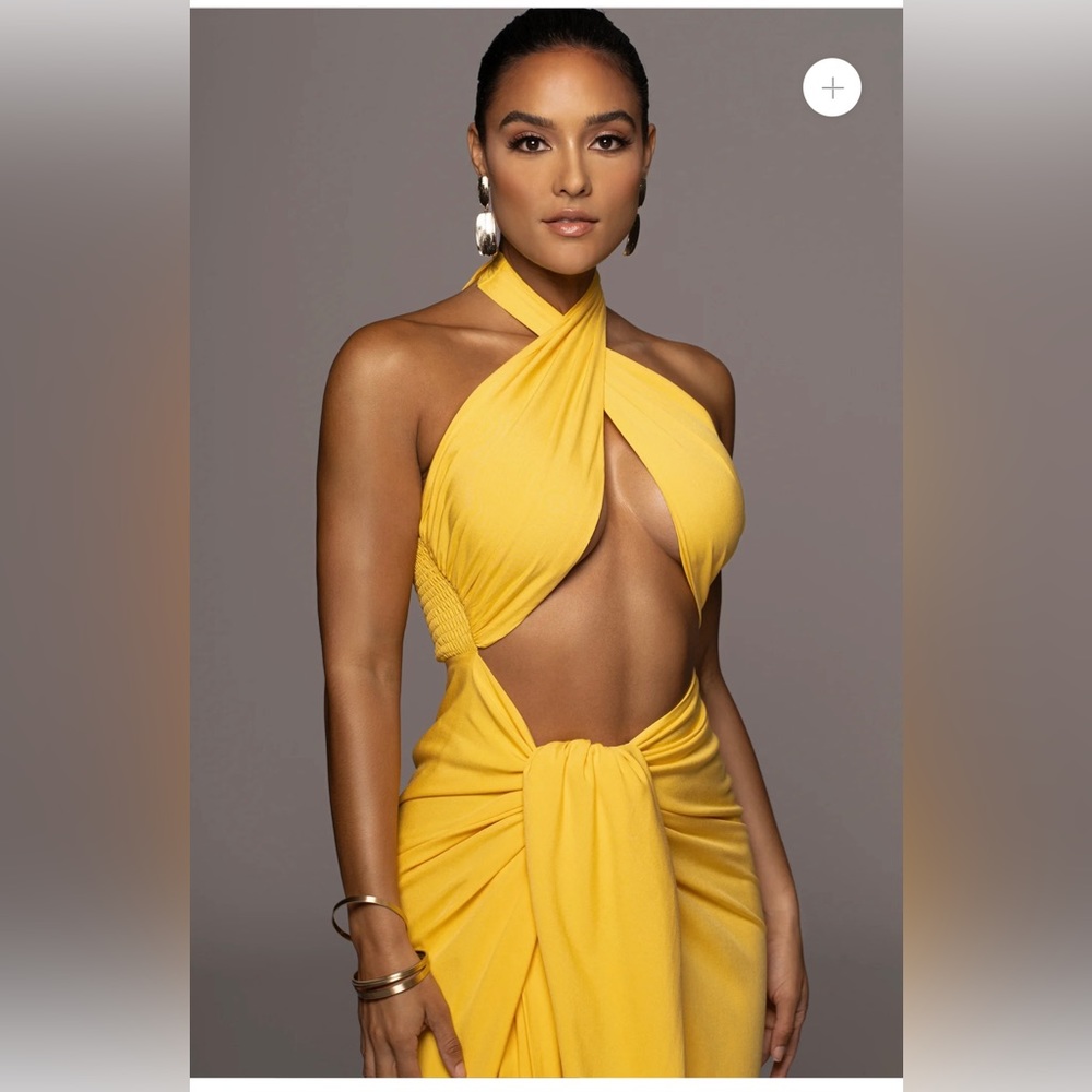 NWT Jluxlabel yellow Sahara dress, in size small(4-6)